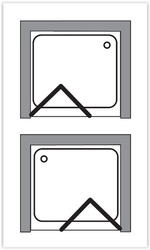 Olsen Spa Sprchové dveře DIANA, Výška - 185 cm, Barva rámu zástěny - Hliník bílý, Provedení - Univerzální, Výplň - Polystyrol 2,2 mm (acrilico), Šíře - 80 cm (OLBSZ80)