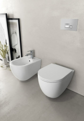 INFINITY bidet závěsný, 36,5x53cm, bílá mat (10NF41001-2L)