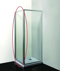 Sprchové dveře do niky SMART - ALARO, Barva rámu zástěny - Hliník chrom, Provedení - Univerzální, Výplň - Grape bezpečnostní sklo - 6 mm, Šíře - 90 cm