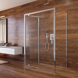 Sprchový kout, LIMA, čtverec, pivotové dveře, 2x boční stěna, 90x90x90x190 cm, chrom ALU, sklo Point