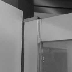 MEREO Sprchový set: LIMA, obdélník, 100x90 cm, chrom ALU, sklo Čiré, vanička z litého mramoru (CK82423KM)