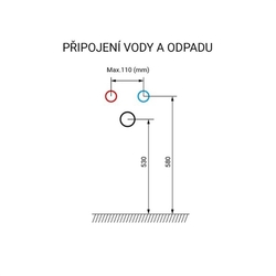 MEREO Aira, koupelnová skříňka s umyvadlem z litého mramoru 61 cm, bílá (CN710M)