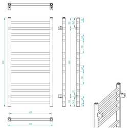 SAPHO METRO otopné těleso 450x890 mm, bílá (IR400T)