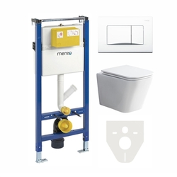 MEREO WC komplet pro sádrokarton s příslušenstvím (MM02SETRB)