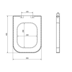 TRACCIA WC sedátko Soft Close, duroplast, bílá