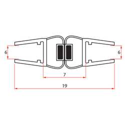 AQUALINE Pilot sada magnetických těsnění (NDPT-14)