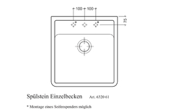 Villeroy & Boch Single 595 Lesklá černá / Chromite glossy