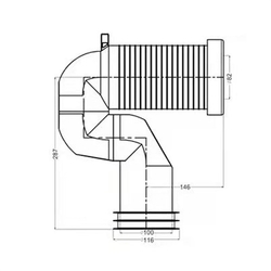 MEREO Koleno odpadní pro VARIO WC (PR7093V)