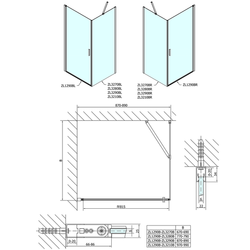 POLYSAN Zoom Line Black obdélníkový sprchový kout 900x1000mm L/P varianta (ZL1290BZL3210B)