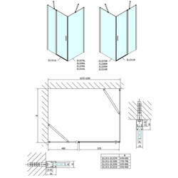 Zoom Line obdélníkový sprchový kout 1100x900mm L/P varianta